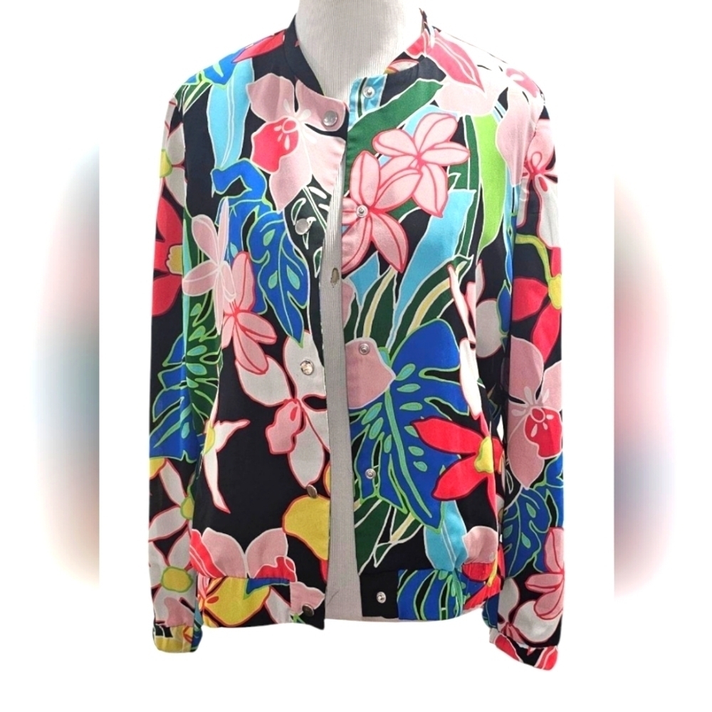 Zara Trf Outwear Floral Jacket - Picture 2 of 4